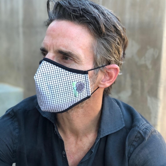 Eva Franco Cotton Golf Adult Face Mask w/Nose Wire - Picture 5 of 5